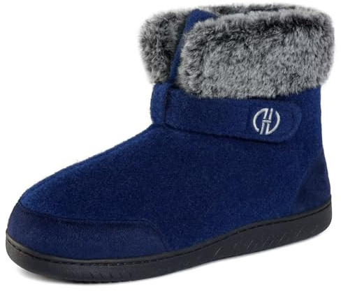 GURGER Chausson Montant Homme Femme Hiver Chaud Pantoufles Intérieur Extérieur