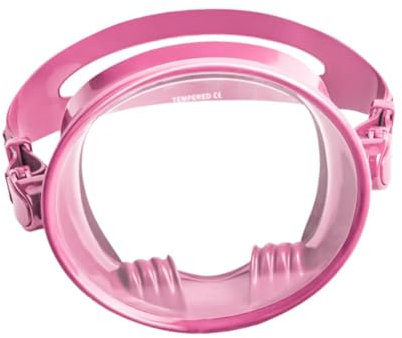 Oshhni Einzellinsen-Tauchmaske, Taucherbrille, Anti-Beschlag-Schwimmmaske, auslaufsichere Schnorchelmaske, Schwimmbrille zum Speerfischen, Rosa