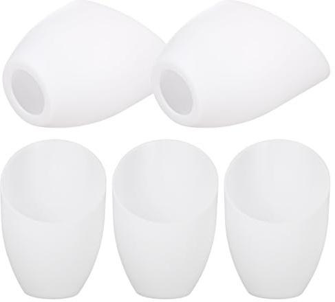 EXCEART Paralume Lampada a Forma di Ferro di Cavallo in Pp Bianco, 5 Pezzi, Semplice e Decorativo, per Ufficio e Camera da Letto, Facile da Installare e Amico degli Occhi