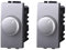 2 Pezzi Dimmer Regolatore Compatibile Con Bticino Living Light (Grigio)