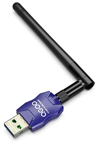 Class 1 Long Range Bluetooth Adapter for PC, QGOO USB Bluetooth Adapter for PC 5.3+EDR, Dongle Receiver Support Windows10/8.1/8/7（blue-10）