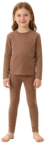 dPois Enfants Ensembles Thermiques Ensemble sous Vetement Thermique Ensembles Tenues Ballet Chaudes pour Filles