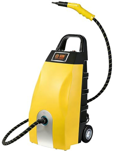 YISHENX Multifunktionell ångtvätt, ångtvätt För Höga Temperaturer, 3,5 L Tank, 230°f Högtemperaturånga, Justerbar ångeffekt, Med Smart Timerdisplay, Bärbara Hjul, Rengör Effektivt Köksfett