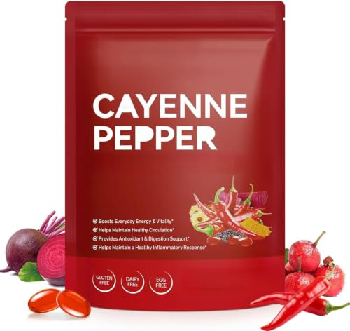 Peppar mjukgel med rödbetsextrakt, stöder hjärthälsa | Gurkmeja Curcumin & Hagtorn – Förbättrad med vitaminer D3, K2 och E – Cirkulation & Ben Ven Wellness – Lätt att ta