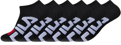 Socquettes Homme & Femme 43-46, Coton Lot de 6, Noir N