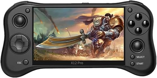 5.1-Inch Handle Appearance Video Game Console Portable Emulator Classic Arcade Retro Gaming Game Device System Built-In 11000 Games, for Kids