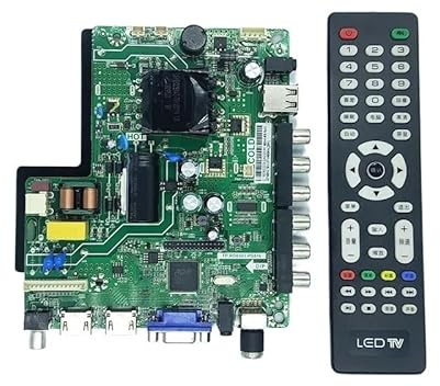 Yhytgbhk Scheda Madre for TV LCD Tre in Uno TP.V56.PB816 SKR.816 TP.RD8503.PB816 Scheda Driver Universale(1366 768)