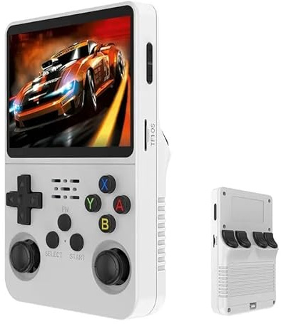 Console de Jeu Portable R36S, 1 Console de Jeu Contient 40 000 Jeux rétro, équipées d'un système Linux Open Source, d'un écran IPS de 3,5 Pouces et d'une Batteries de 3 500 mAh
