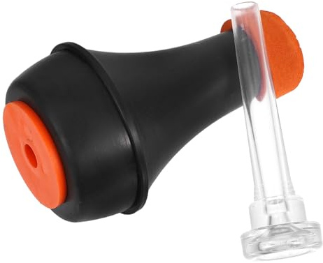 Generic Silenciador de Trompeta Mini de Abs Ligero con Boquilla Transparente, Accesorio de Práctica para Reducción de Ruido en Instrumento de Metal, Kit Compacto para Trompeta Pequeña