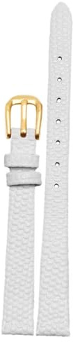 Äkta läderarmband damarmband ödlor litet armbandsur(White gold buckle,8mm)