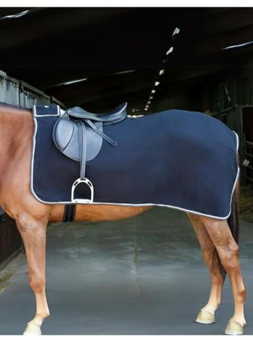 horizont Riding World Couvre-Reins Polaire - Couleurs - Noir, Taille Couvertures - 150cm