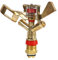 Tissting Arroseur de Jardin, Arroseur de Gazon en Connecteur 1/2 Laiton d'Arroseur d'Alliage 360° Arroseur Oscillant Automatique Tourner Bras Culbuteur Pulvérisation Nozzl pour Jardin Pelouse Plantes
