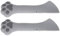 Mothinessto 2 Stück Food Can Spoon Dosenöffner Cat Can Opener Dosenlöffel für das Essen aus der Dose(Gray)