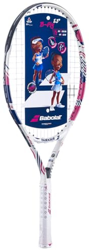 Babolat B’Fly Junior 23 Inch Tennis Racquet (White/Pink)