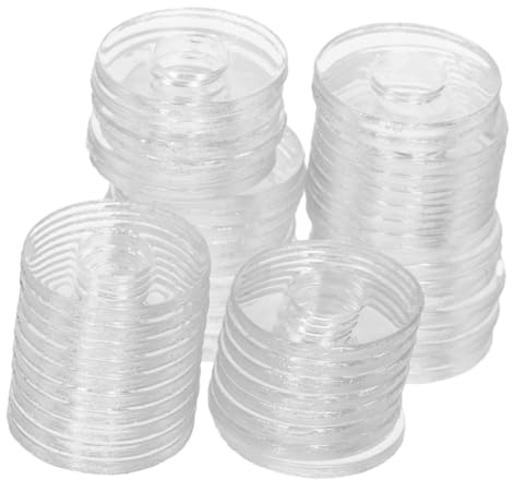 Vaguelly 500 Pezzi Dischi in Vinile Per Viti Guarnizioni Trasparenti Per Maniglie Doccia Piastrina Di Fissaggio Multiuso Sostituzione Guarnizione Piatta Forniture Per Casa Piccole Guarnizio