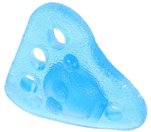 Parliky Pelota de Triangular TPR para Dedos, Entrenador de Resistencia para Manos y antebrazos, Bola ergonómica antiestrés Azul para y fortalecimiento Muscular