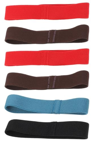SHOWERORO 6Pcs Elastic Bento Box Straps 25Mm Wide Nylon Lunch Container Fixing Bands for School, Office, and Travel Lunchbox Accessories Random Color