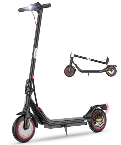 iScooter 8.5 Patinete Eléctrico Adultos Homologado DGT, 350W Motor, Autonomía De 20-25 KM, Máxima 25KM/H, Bocina, Timbre, Intermitentes, App, Frenado Doble, Plegable, Carga 120 KG, 13 KG