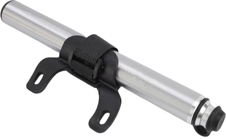 Tbest Mini Bomba de Bicicleta, Inflador de Marco de Neumático de Mano Portátil con Aguja de Bola, Bicicletas de Montaña de Carretera, Alta Presión, 160PSI (Color Ti)