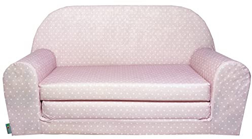FORTISLINE – Kindersofa MINI ausklappbar 40x78x45cm - Kindersofa für Kinder 2in1 - Kindercouch ausklappbar - Schlafcouch aus Schaumstoff - Abnehmbarer Bezug - Viele Motive
