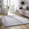 Taracarpet Supersoft kurzflor Teppich Fiona Wohnzimmer Schlafzimmer Kinderzimmer Flur Läufer waschbar rutschfest Uni grau 240x340 cm