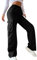 Cargohose Damen High Waist Jogginghose Baggy Cargo Hose Cargohosen Y2k Hosen Straight Sweathose Elastische Bund Capri Hosen Schlaghose Sport Jogginghose Outdoor Streatwear mit Taschen