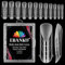 EBANKU 120 Stück klare matte Doppelnagelformen System Sarg Nagelform Tipps Acryl Nagelverlängerung Werkzeuge für Nagelkunst Salon Nägel Design