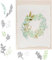 BETESSIN 6er-Set Eukalyptus Stanzschablonen - Metall Prägeschablonen mit Eukalyptusblättern Mustern - Stanzformen Schablonen für Karte zum Basteln, Scrapbooking usw.