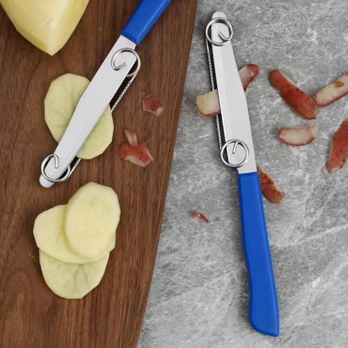 Cuchillos Para Cortar Rápido | Cortador De Verduras Y Rebanadora | Multifuncional Cuchillo Para Pelar Frutas | Herramienta De Cocina Para Queso, Limón, Patata | Fácil De Limpiar