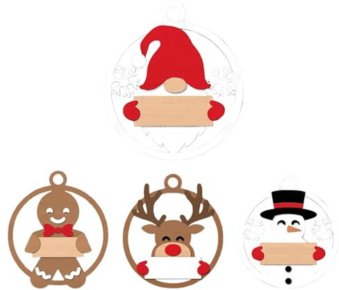 Pepparkaks-julgransprydnad, julgransprydnad | ansiktslös gammal man
