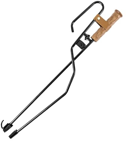Fireplace Tongs, Log Grabber Fire Pit, Campfire Poker Set, Fire Pit Tongs and Blow Stick, Heavy Duty Fireplace Log Grabber, Perfect Fire Pit Accessories for Outdoor Gatherings