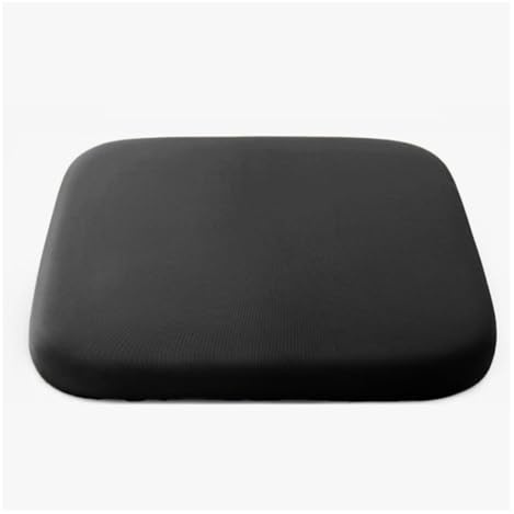 Wisafory Cuscino universale per auto, in memory foam, per sedile auto, per sedia a rotelle, per sedili anteriori, per auto, sedia da ufficio, nero, 1# 45 x 45 cm
