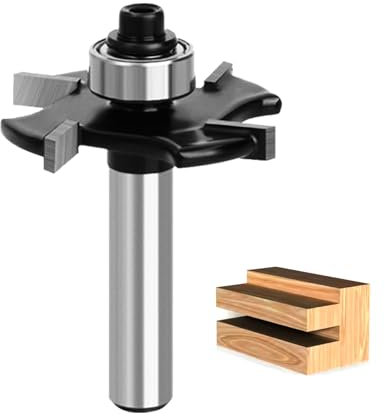 GLRYD Fresa per fresa a disco per fresa superiore 8 mm, altezza di taglio 4 mm, diametro di taglio 36,7 mm, lama in metallo duro a 4 denti, lavorazione del legno per frese precise