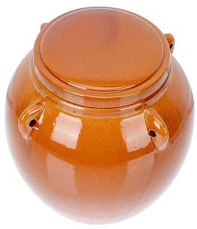 Alipis Tarro De Cerámica Sellado Para Encurtidos Tapa Hermética y Diseño Resistente Para Almacenamiento Seguro De Alimentos Frescos Cocina Doméstica Mediano