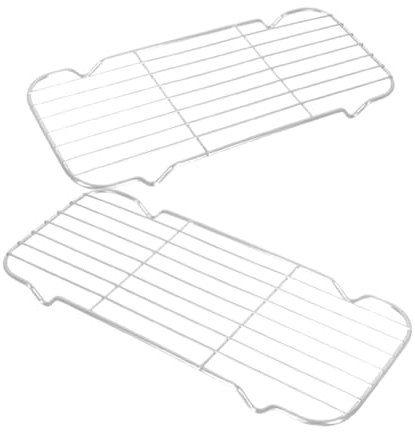 UTHCLO 2piezas Rejillas Pequeñas Inoxidable Rejilla De Drenaje Para Enfriar Pan y Asar Pavos Para Cocina