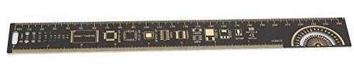 10 Pulgadas 25 Cm Ingeniero electrónico Regla de placa de circuito impreso multifunción Regla de ingeniería Pcb Regla multifunción