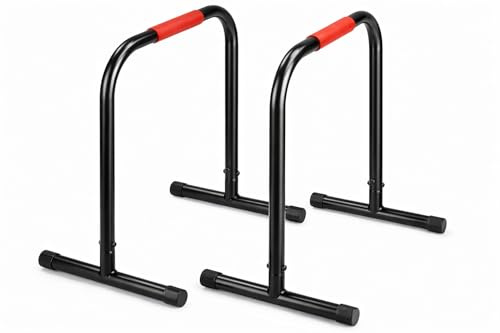 FFitness Barres Pare-Chocs Unisexe, Noir, Rouge, Taille Unique