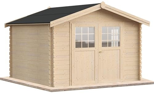 Casetta da giardino in legno per esterni 12 mq 300x400 25mm MADE IN ITALY mod. CARAVAGGIO casetta in legno, rimessa attrezzi, deposito, box per esterni