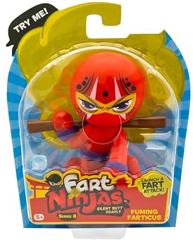 Fart Ninja | Fuming Farticus Series 8 Collectible Figures | 10 Hilariously Realistic Fart Sounds | Ages 5+ Gifts & Toys 8 to Collect