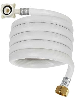 JISADER -Hose Connector, Supply Line, Portable Leak Roof, 4-6 Water Inlet Pipe, Water Inlet Hose Connector for Washing Machine, 2.0m