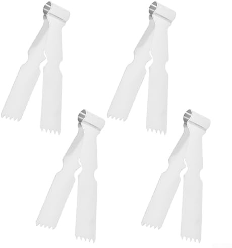 4 pinzas de pastelería, herramienta de crimpado de acero inoxidable para sellar y decorar masa, utensilios de cocina reutilizables para galletas, pasteles