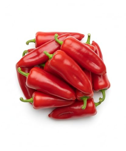 Semi di Peperone Marconi Rosso 6g | Varietà Dolce e Produttiva | Semi Orto Alta Germinazione | Ideale per Coltivazione in Orto, Vaso e Giardino | Frutti Lunghi e Carnosi