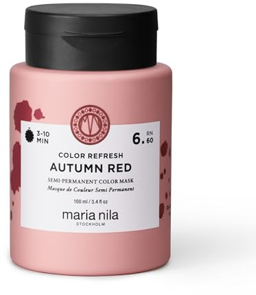Maria Nila Color Refresh Autumn Red Hårmask Röd 100 ml | Med halvpermanenta pigment för att återuppliva och intensifiera röda toner. 100 % vegansk, sulfat- och parabenfri