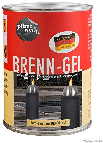 Pflanzwerk® Jardinière Godet de planteur Premium Gel Combustible *Ethanol Bio*sans suie*sans fumée*Produits allemands de qualité*