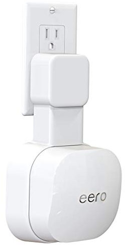 Tizomi Outlet Wall Mount Only for eero 6 & eero 6+ mesh Wi-Fi System, No Messy Wires & Space Saving Outlet Mount Holder for eero 6 Extender (1 Pack)