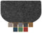 ANRO Fußmatte Schmutzfangmatte waschbar wasserdicht robust Schmutzfänger für Eingang, Haustür, Flur, Küche, Schlafzimmer Poet Größe 45x75cm Carpet Schwarz