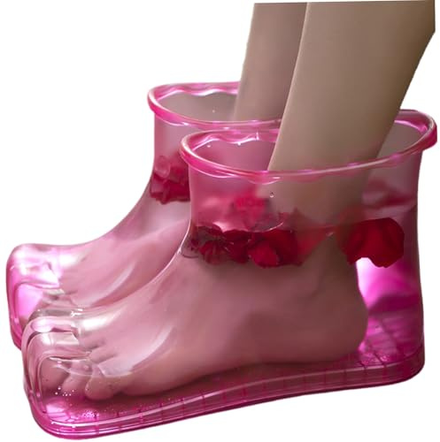 Masser les chaussures de bain à pied, les chaussures de trempage des pieds, le bassin du pied sauvegarde de l'eau à l'épreuve ＆ chaussures de trempage à pied portables, baignoire en plastique pour le