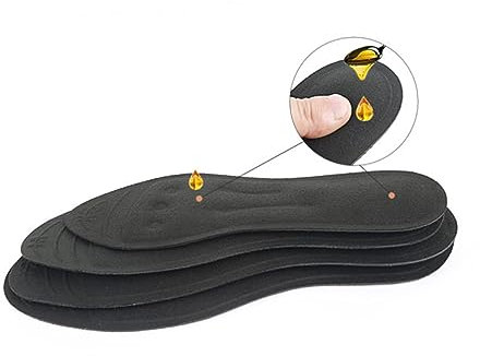 Ipetboom TPU Liquid Insoles for Plantar Fasciitis Relief with Velvet Material and Shock Absorbing Cushion, Size XL, Suitable for Foot Pain Treatment and Increased Blood Circulation