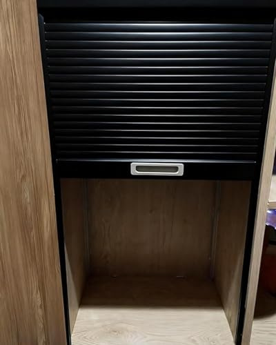 Puerta Plegable Kit de Repuesto para Armario Cocina con Puerta Persiana, Panel Plegable Abatible para Garaje, Rieles Flexibles para Aparador Decorativos(40x55cm/16x22in)