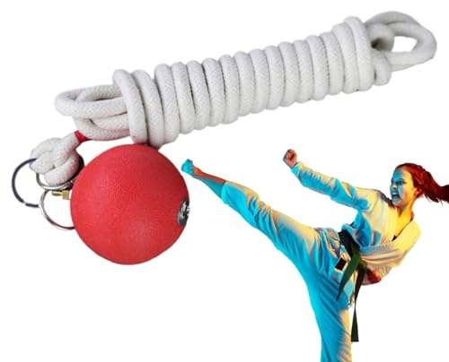 Rope Dart Hammer - Rubber Throw Practice with Rope Dart, Martial Arts Soft Training Equipment, User-Friendly Chinese Traditional Trainer for Building Muscles Strength Flexibility | Home Gym Workout